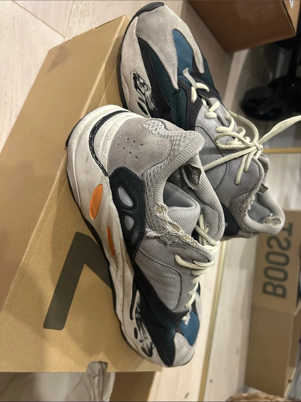 Authentic adidas Yeezy Boost 700 V1 “Teal Blue”